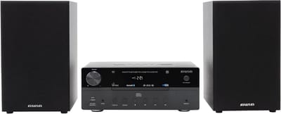 Mini Hifi Systeem - Stereo Installatie - Muziek Luisteren - 50W RMS Vermogen - Bluetooth 5.0 - Zwart