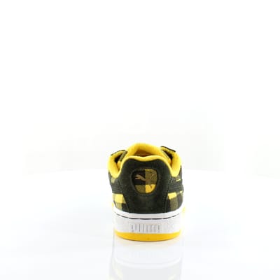 Puma Basket II Check Groen Geel Synthetisch Herentrainers 352299 02