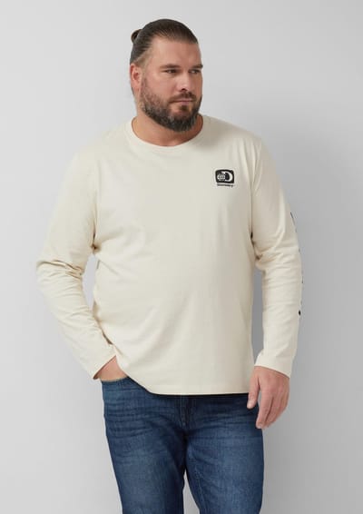s.Oliver - male - Katoenen longsleeve met Discovery Channel® artwork