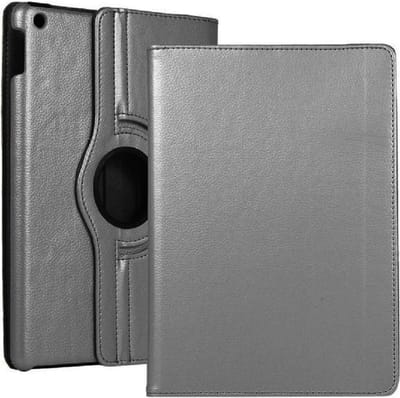 Draaibaar Tablethoes met Standaard geschikt voor Apple iPad Mini 4/5 | Tabletcase Bookcase met regelbare standen | Tablet Hoes Hoesje met 360 graden Rotatie - Grijs