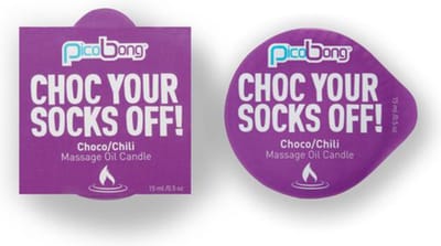 PicoBong - Choco & Chili Massage Olie Kaars - Glijmiddel
