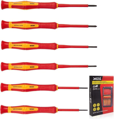 Geïsoleerde Precisie Schroevendraaiers Set 6 Stuks - 1000V VDE-gecertificeerd