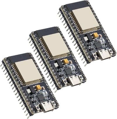 Ontwikkelkaart voor ESP-32S met Type C, 2.4GHz Wifi en Bluetooth, CP2102 Chip, 3 stuks voor Arduino projecten