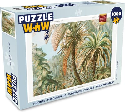 Puzzel Vintage - Oude meesters - Varens - Planten - Natuur - Legpuzzel - Puzzel 1000 stukjes volwassenen