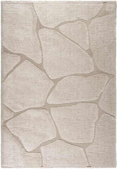 Rugsman Kyoto 014.0067.2383 Vloerkleed - 160 x 230 cm - Beige - Rechthoekig - Polyester - Eetkamer, Woonkamer, Slaapkamer - Abstract, Effen - Modern