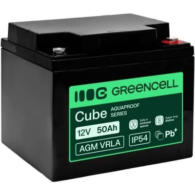 Loodaccu Green Cell GC-AGM12V50AH-H Loodvlies (AGM) 50 Ah 12 V 1 stuk(s)