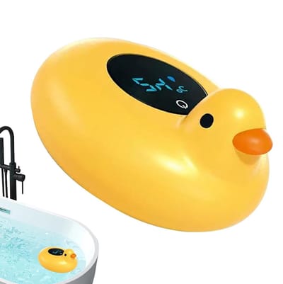 Badthermometer Kinderen - Watermeter Baby - Veilig Baden - Dierenmotief - 12 cm Lengte - Eendengeel