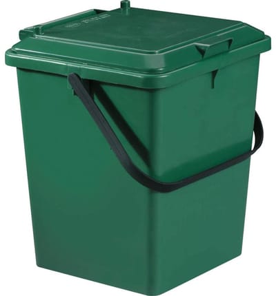 Biologische emmer - Compostbak keuken - Afval scheiden - Stapelbaar en stevig - 8 liter - Groen