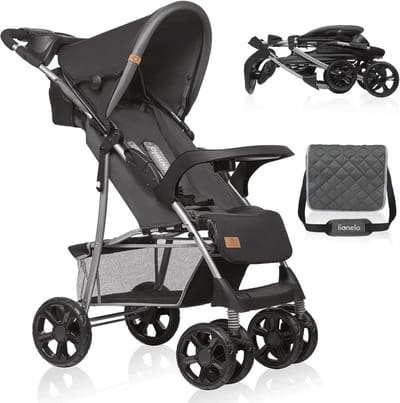 Lichtgewicht Inklapbare Buggy met Verstelbare Rugleuning en Voetsteun - Ideaal voor Kinderen van 6-36 Maanden