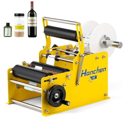 Etiketteermachine voor Ronde Flessen - Label Applicator voor Labels van 10-110mm Breedte en 10-300mm Lengte