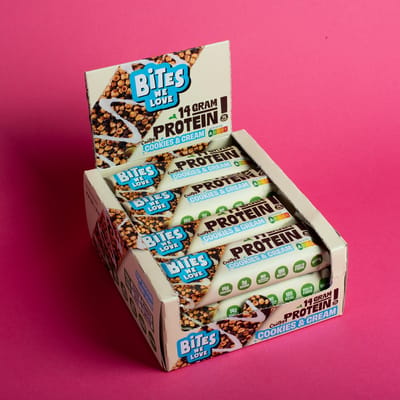 BitesWeLove Protein Bar Cookies Cream eiwitreep 6 x 12 x 50g - 72 stuks