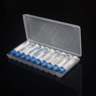 By shayne - Batterij Opbergdoos - Hard Plastic Case - Wit - Voor 10 AA Batterijen - Duurzaam en Betrouwbaar - Ideaal voor Thuisgebruik