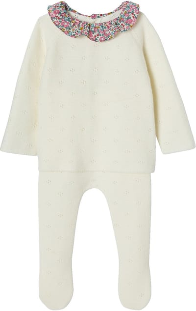 Envie de fraise 2-delige geboorteset van tricot ENVIE DE FRAISE