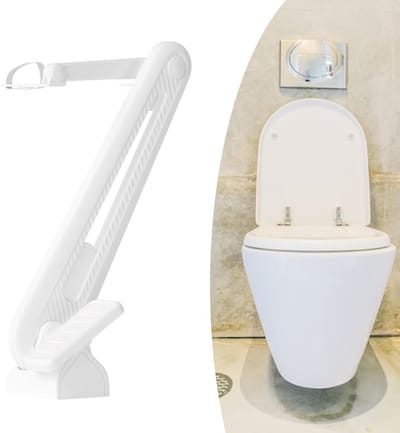 Toiletbril Lifter - Voetpedaal Houder - Hygiëne Handhaven - Contactloze Bediening - ABS Materiaal - Wit