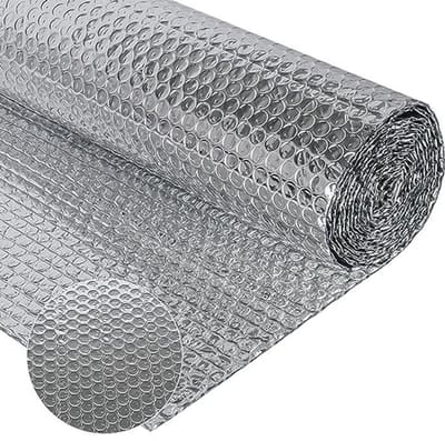 Dubbelzijdige isolatiefolie 60 cm x 3 m - 3 mm dikke reflectiefolie voor optimale warmte-isolatie