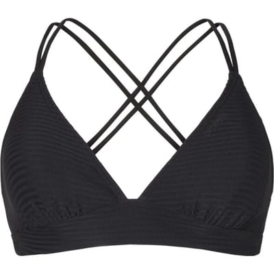 Protest Mm Patio – Triangel bikini top Dames – Kruisbanden – Uitneembare vulling – Mix & Match – Zwart