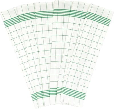Set van Grote Groene Keukendoeken van Katoen