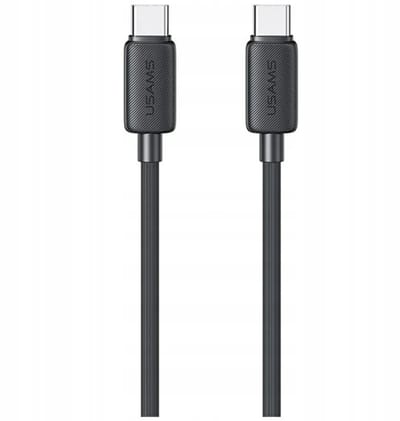 USAMS KY Serie - USB-C naar USB-C Kabel - 60W - 1m - Zwart