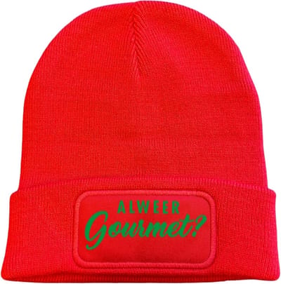 Foute kerstmuts wintermuts rood - Alweer gourmet? - soBAD. Kerstmis soBAD. muts | kerstmutsen volwassenen | kerstmuts volwassen | Warme Muts voor Volwassenen | Heren en Dames Beanie