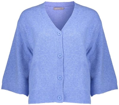 Geisha Vest Vest Met V Hals En Driekwart Wijde Mouwen 54532 14 Blue Dames Maat - XS