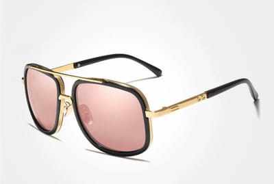 Kingseven Rechthoekig Zonnebril - UV400 - Gepolariseerd - Goudkleurig - Pinkstar - Z1724