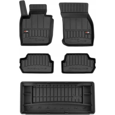 Frogum ProLine - Mattenset & Kofferbakmat - MINI Cooper S III 3-deurs (2014-) - Pasvorm - Zwart