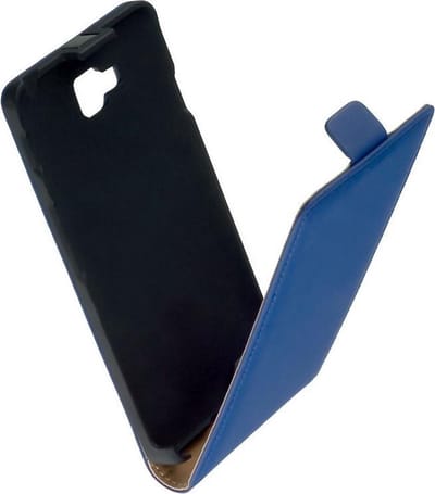 LELYCASE Flip Case Lederen Hoesje LG Optimus L9 2 Blauw