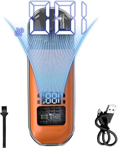 Neus en Oor Trimmer - Gezichtsverzorging Apparaat - Hygiënisch Verzorgen - Fluisterstil Motor - 90 Min Gebruik - Oranje