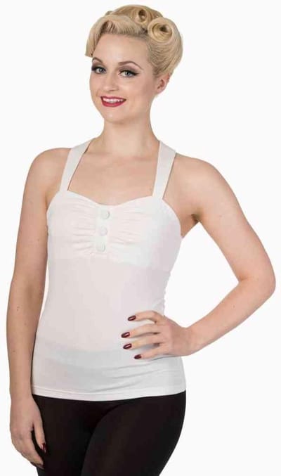Dancing Days - THIS MOMENT Mouwloze top - XL - Wit