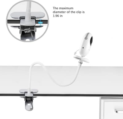 Babyfoon Houder - Camerahouder Monitor - Veilig Toezicht Kinderen - Geen Boren Nodig - 3.2/4.3 Inch - Wit