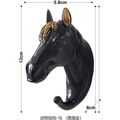 Wandgemonteerd Dierenhoofd Rek Jas Pet Muurhanger Paard Giraffe Eland Olifant Haak Decoratieve Kamerdecoratie Badkameraccessoire