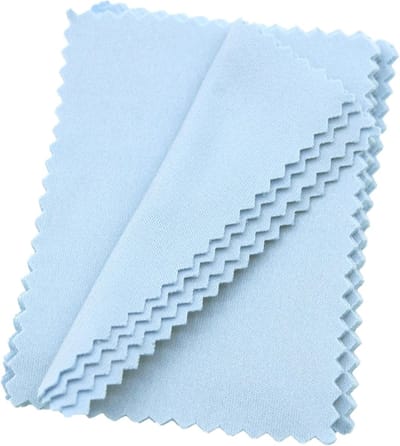 Sieraden Reinigingsdoekjes - Poetsdoekjes Zilver - Sieraden Polijsten - Krasvrij Microvezel - 7 x 10 cm - Blauw