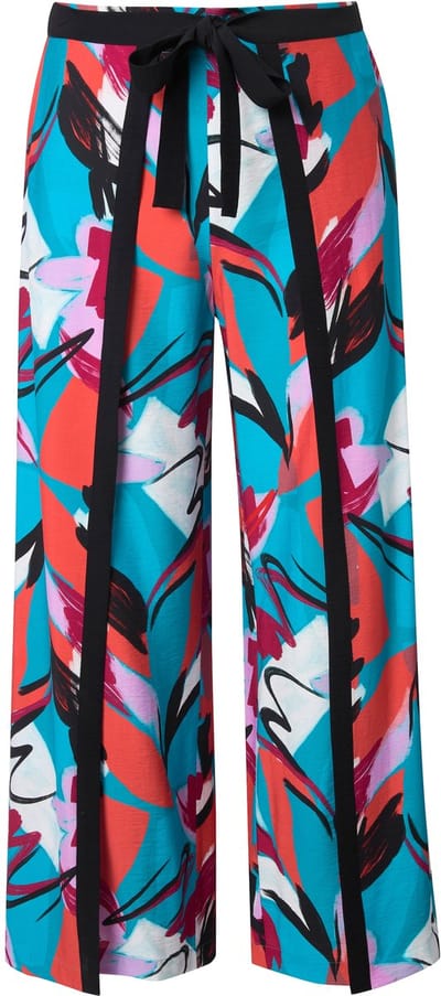 Ulla Popken - Dames - Instapbroek - Aqua turquoise - Maat 42