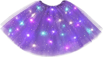 Lichtgevende Tulle Tutu Rok voor Vrouwen met Sequins en Sterren, Perfect voor Ballet, Feestjes en Halloween Kostuums