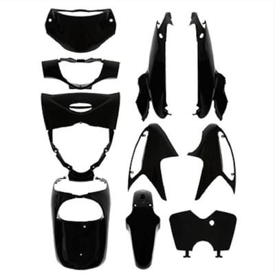 p2r kuipenset voor honda 125 sh ie scooter 2012 tot 2020 10 stuks glanzend zwart nieuw