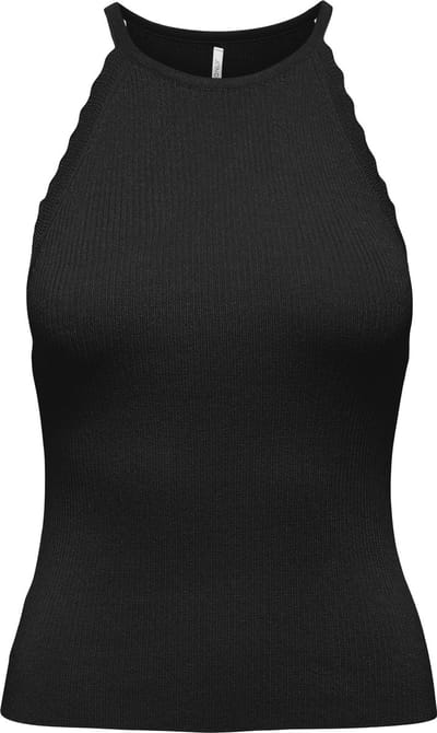 ONLY - ONLGEMMA SL SCALLOP HLTNECK TOP KNT - Dames - Tank tops