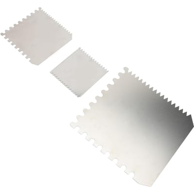 3 Stuks Gekartelde Kleischrapers Multifunctioneel Roestvrijstalen Ribschraapgereedschap voor Aardewerk Sculptuur Modelleren Textureren white