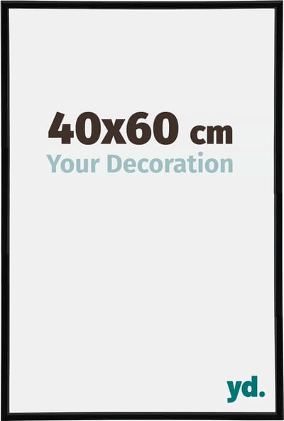 Your Decoration - Fotolijst 40x60 cm - Kunststof - Zwart Hoogglans - Annecy