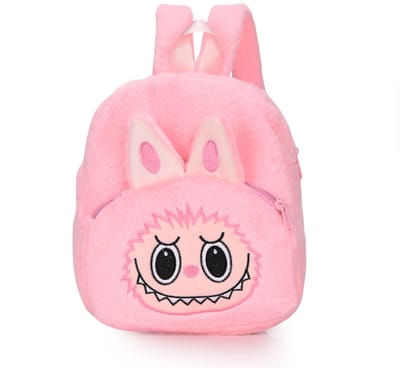 Joya Kids® Fluffy Rugzak | Schattige Kinder Rugtas | Cartoon Rugzakje | Pluche Schooltas | Kleutertas | Licht Roze