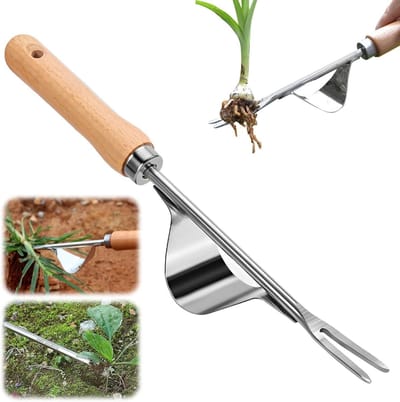 Onkruidverwijderaar - Tuingereedschap - Onkruid Wieden - Roestvrij Staal - 20 x 10 x 6 cm - Niet gespecificeerd