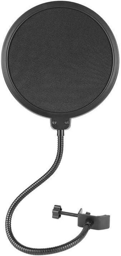 EXCITAT Popfilter - Microfoon windkap - Ruisonderdrukking - Vervormingsbestendig - Geschikt voor live streaming en opnamestudio's