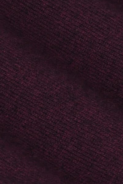 Sissy-Boy - Donkerrood wollen vest