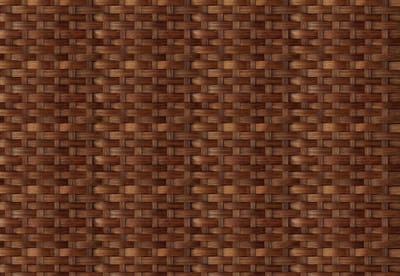 Fotobehang Weave Texture Brown Wicker | XL - 208cm x 146cm | 130g/m2 Vlies