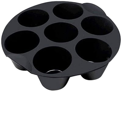 Dailygoods- Muffinvorm Siliconen 18/21 cm - Muffinvorm Airfryer - Taartaccessoires - Herbruikbaar - Eenvoudig te reinigen - Zacht maar sterk - Bakvorm