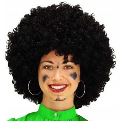 Smiffys Pietenpruik - zwart - krullen - sint en piet - sinterklaas - dames/heren
