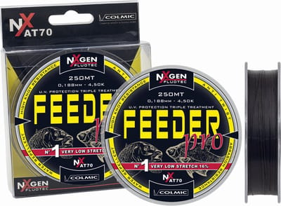 Colmic Feeder Pro Feederlijn 26/00 NxGen Feeder Hoofdlijn 250 m Anti Twist Extra Strong Weinig Rek