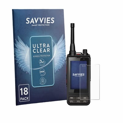 Savvies - Screenprotector voor ANYSECU W6 Plus - Folie Beschermfolie transparant 18 Stuks