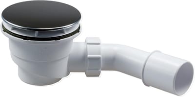Afvoerplug 90 mm voor Douchebak met Stankslot en Chromen Klep