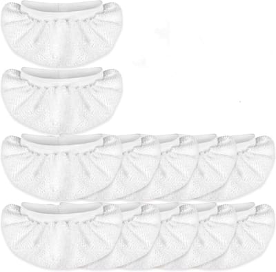 Vervangdoeken voor Stoomreiniger, 12 Stuks, 16 x 7 cm, Wasbaar, Geschikt voor Diverse Modellen