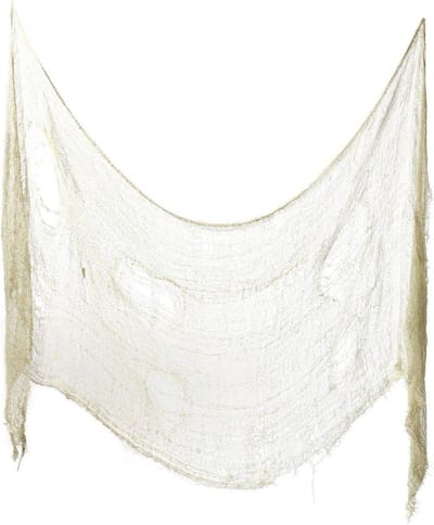 Smiffys - Creepy Cloth Halloween Decoratie - Creme